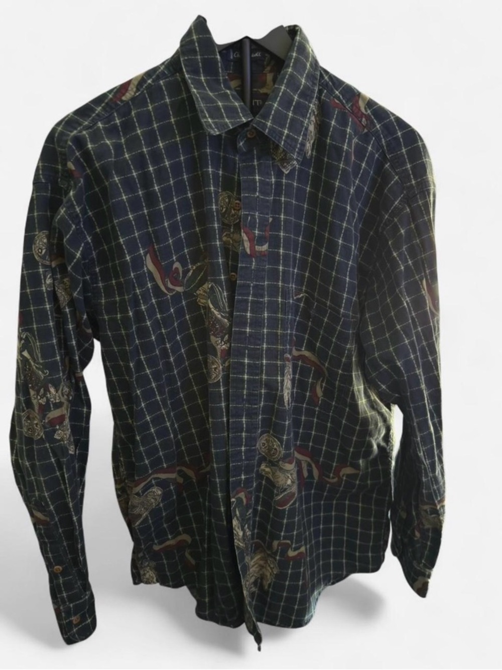 Vintage GANT Chelsea Twill Cotton Plaid Flannel Shirt Large